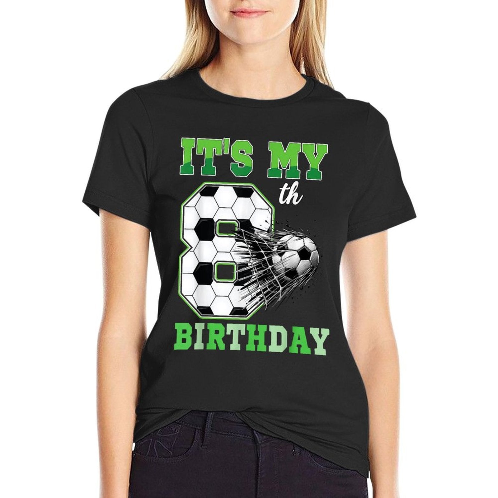 Birthday Boys 8 Soccer Its My 8th Birthday Boys Soccer  Wrinkle-resistant T-Shirt