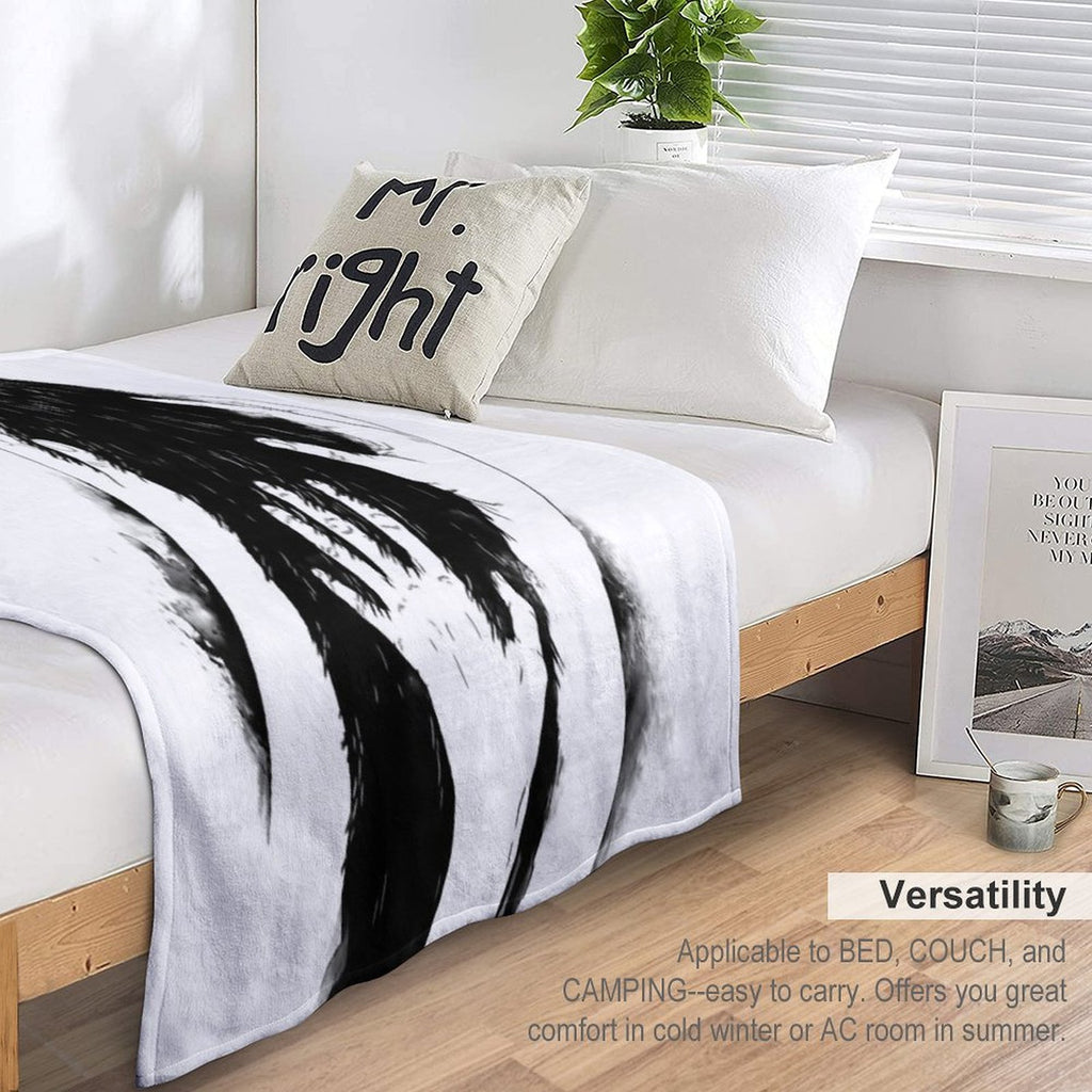 Wolves of Paris Machine-washable Throw Blanket
