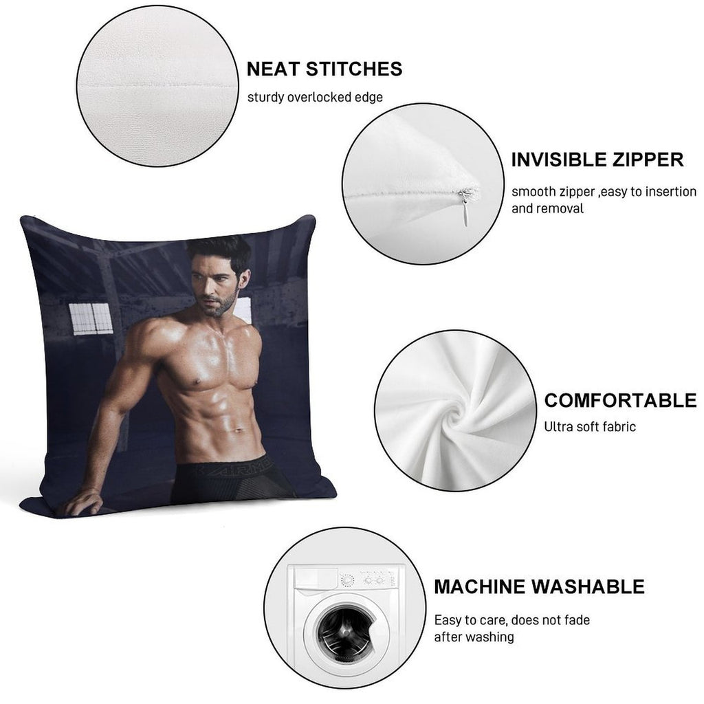 Tom Ellis Soft Skin-Friendly Throw Pillow