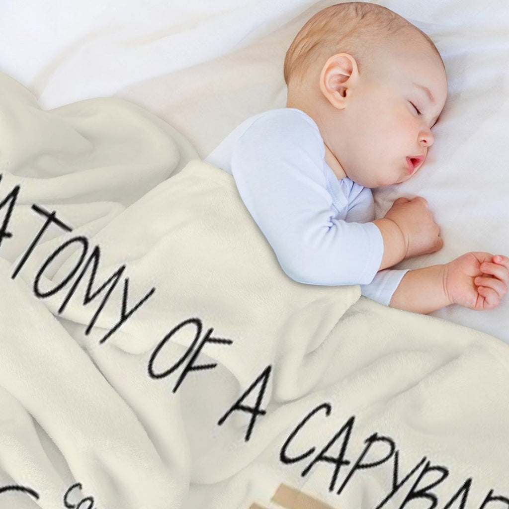 Anatomy of A Capybara Durable Throw Blanket