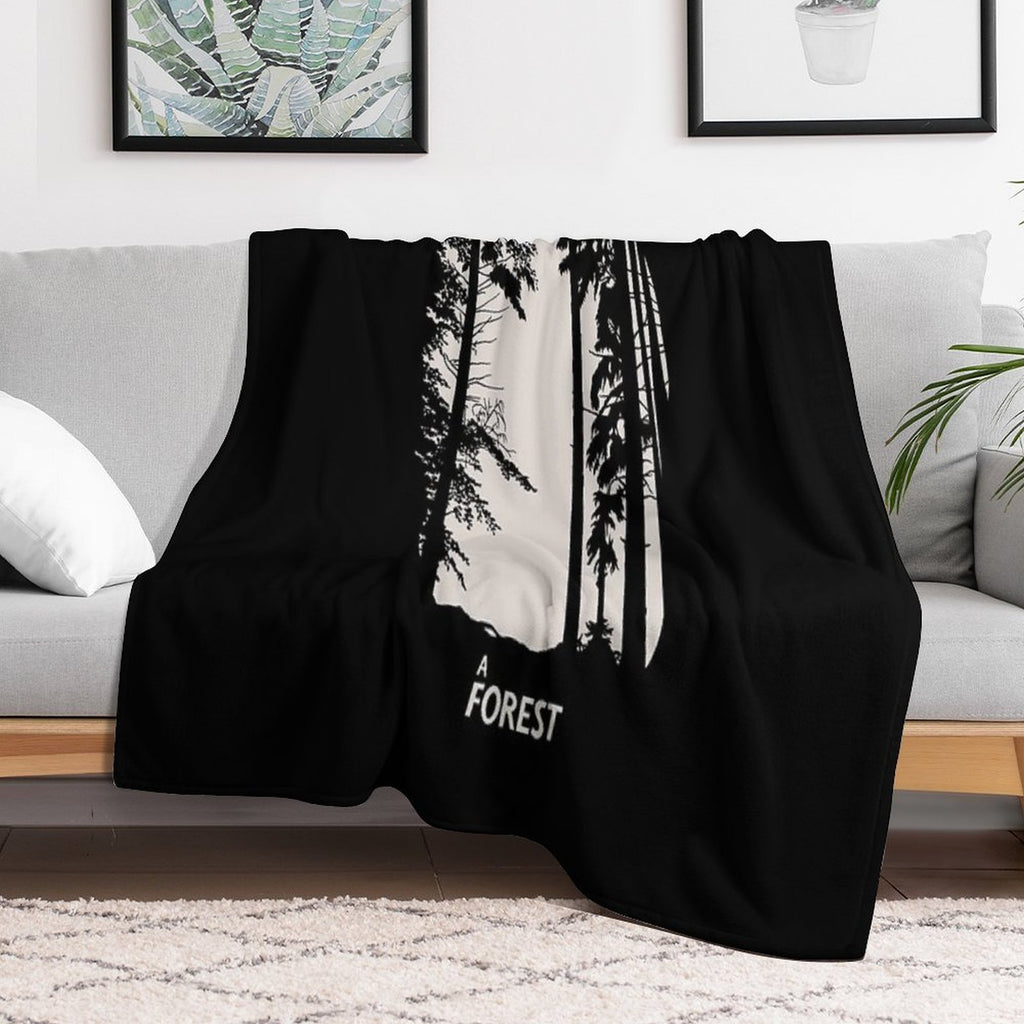 The Cure A Forest Velvety-soft Throw Blanket