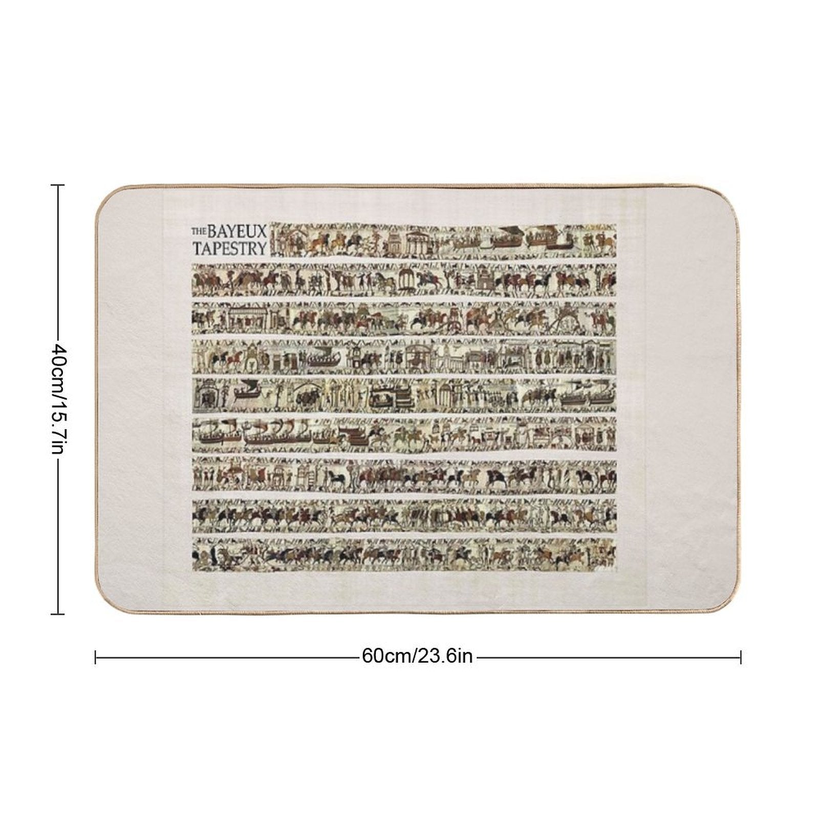 The COMPLETE Bayeux Tapestry  Odorless Bath Mat