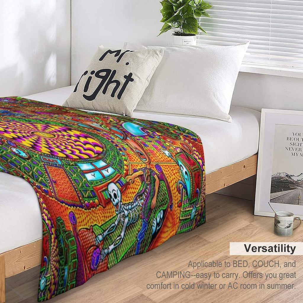 Carnival of The Abyss Travel-friendly Throw Blanket