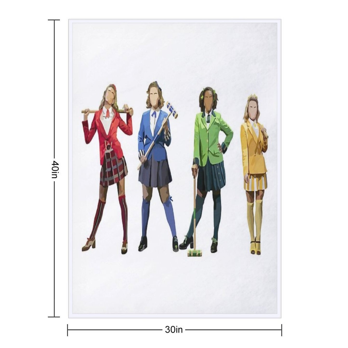 Heathers (west End) Shrink-resistant Throw Blanket