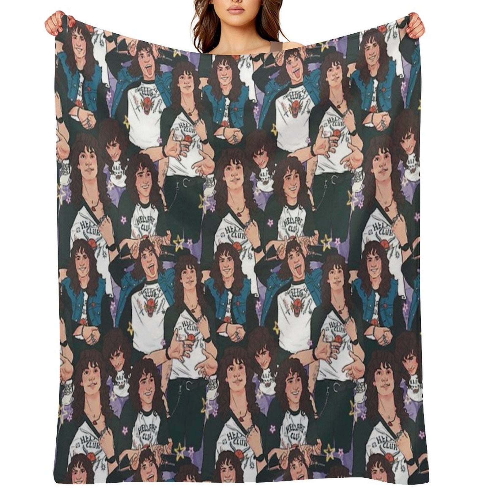 Eddie Munson - AOP Compact Throw Blanket