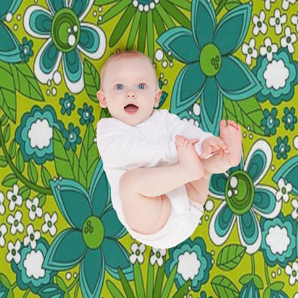 Peace, Love And Flowers Comfort Throw Blanket