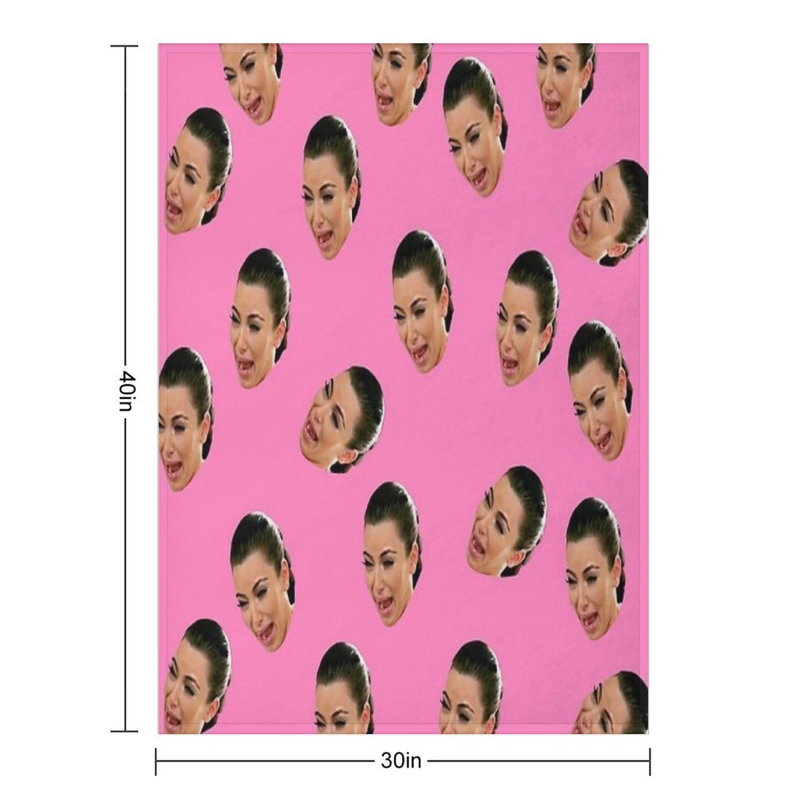 Crying Kim Kardashian All-season Throw Blanket