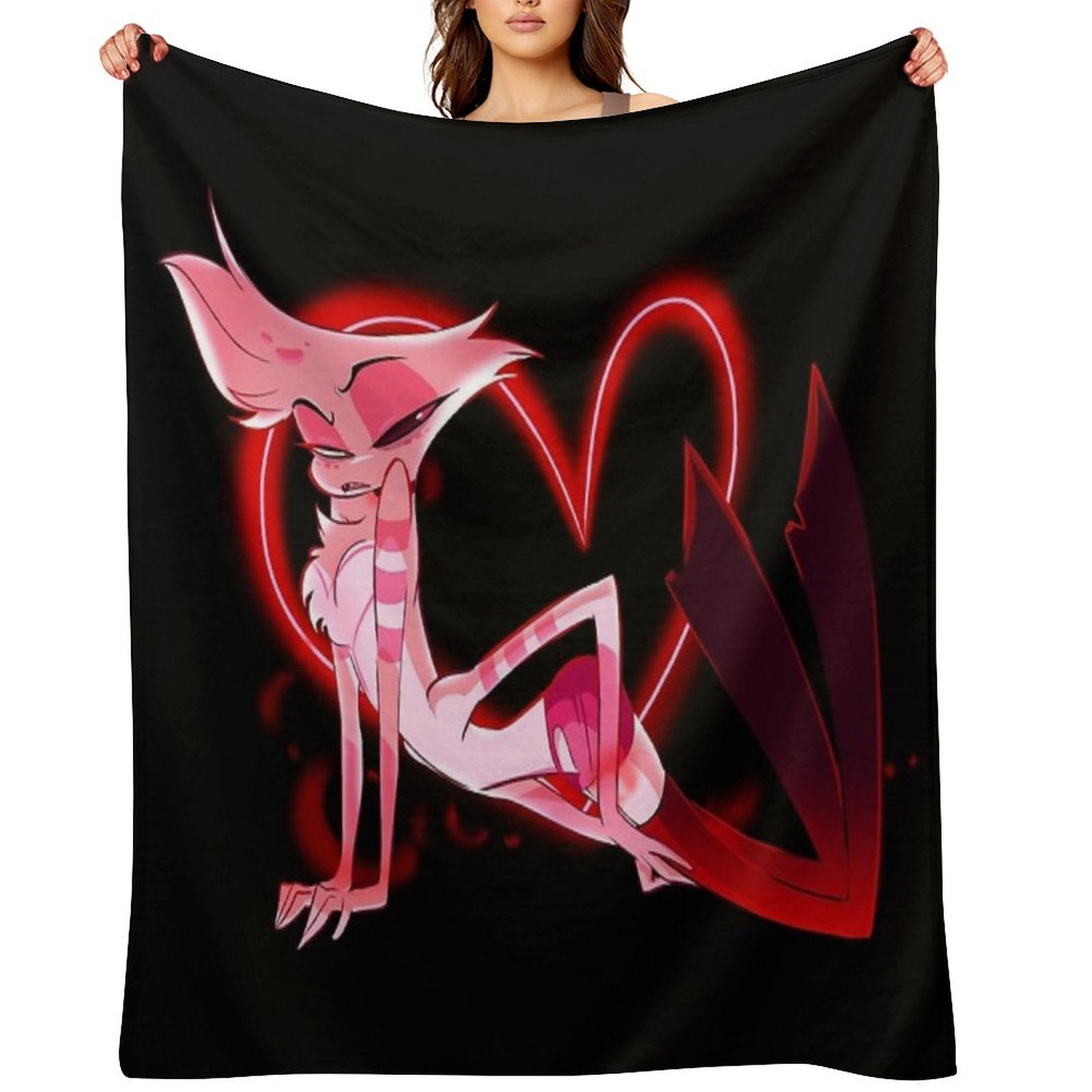 Addict W Heart Machine-washable Throw Blanket