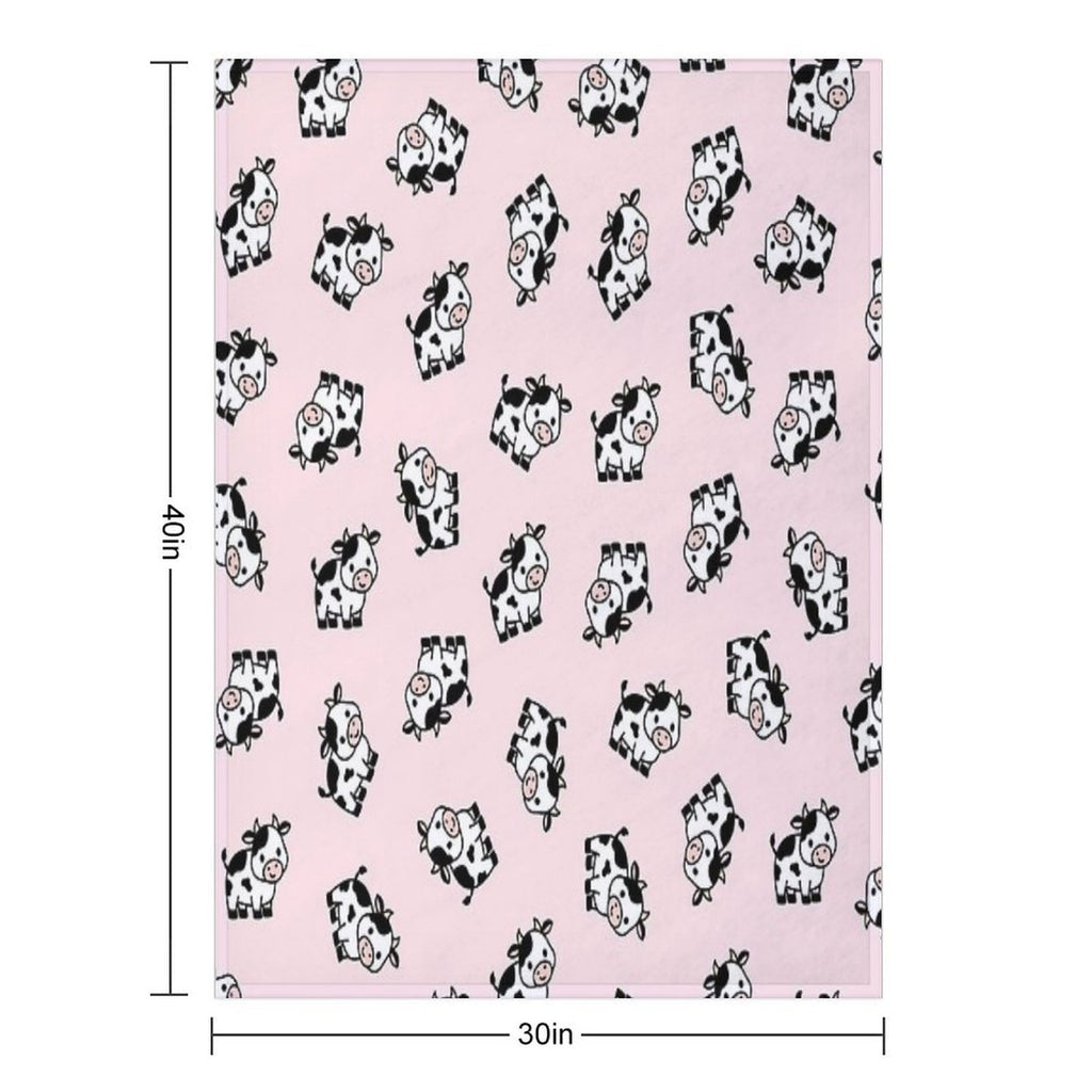 Cow Machine-washable Throw Blanket