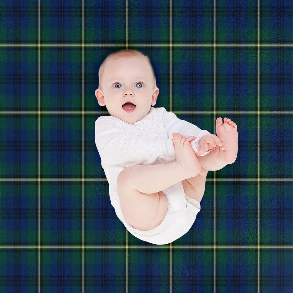 Clan Johnstone Tartan Sustainable Throw Blanket