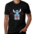 Lilo  Stitch - Christmas Stitch Candy Cane Gift  Summer-ready Fabric T-Shirt