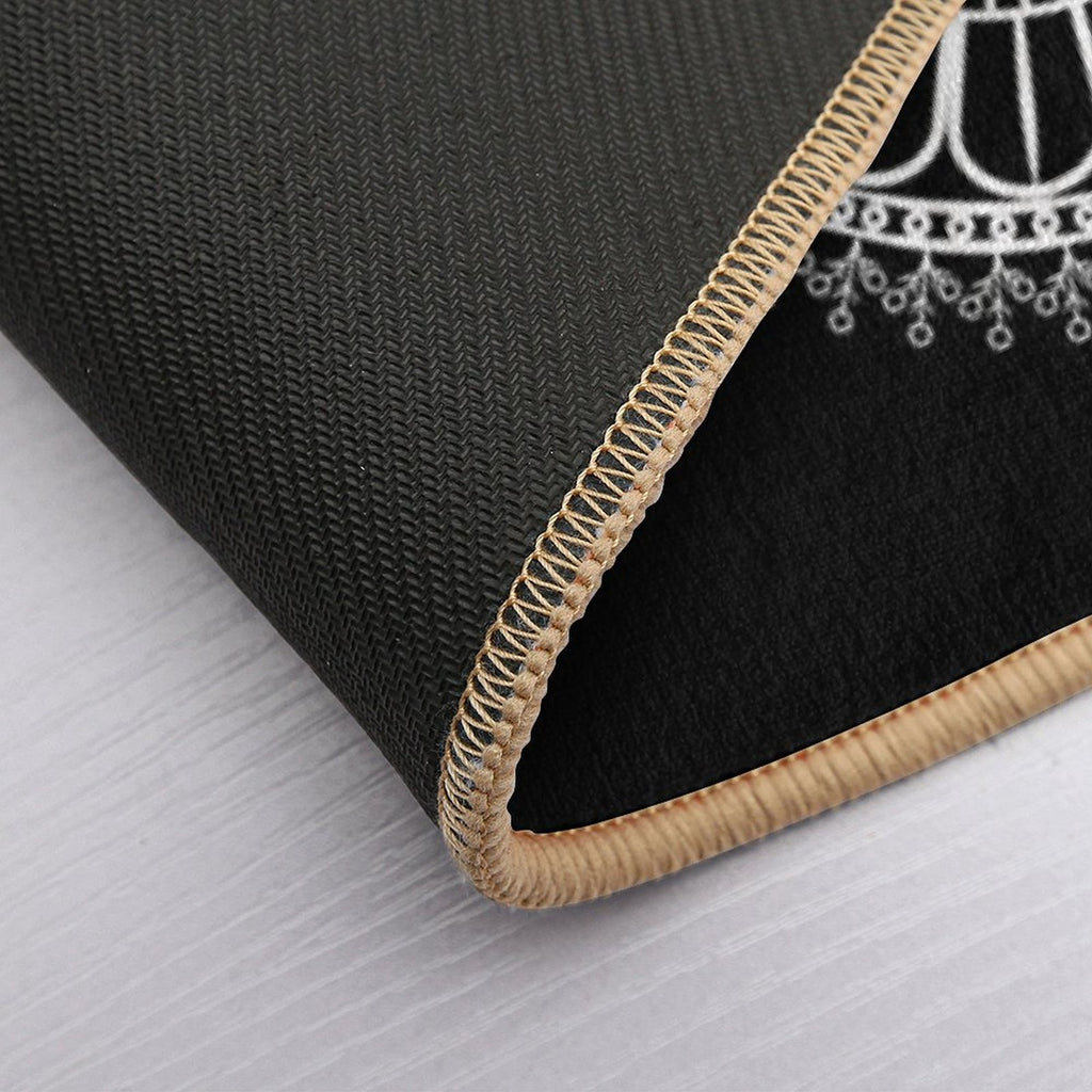 Bohemian Mandala Art.  Slip-Resistant Bath Mat