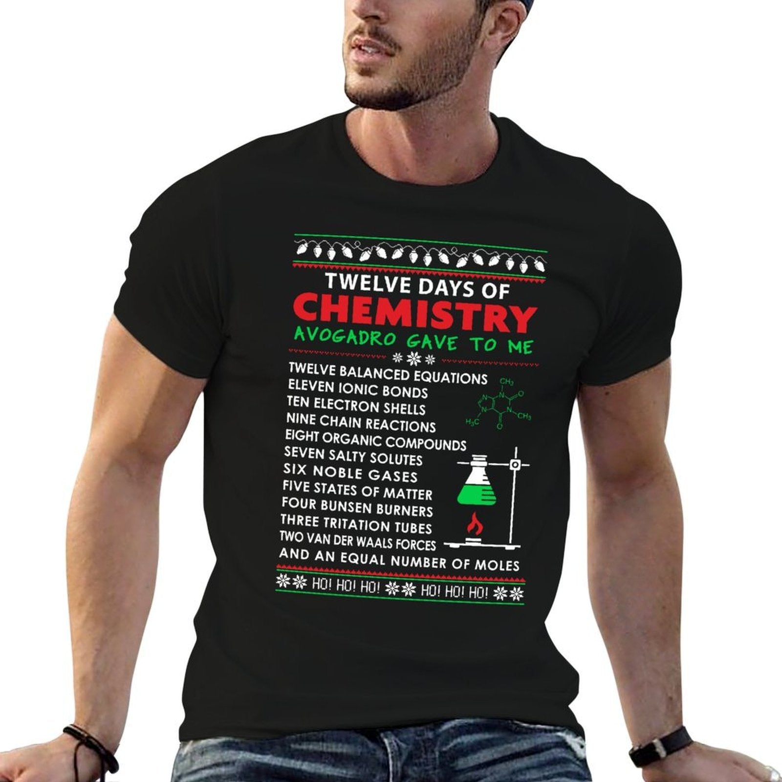 12 Days of Chemistry - Chemistry Teacher Christmas  Versatile T-Shirt