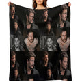 Tyler Hynes Collage Travel-friendly Throw Blanket