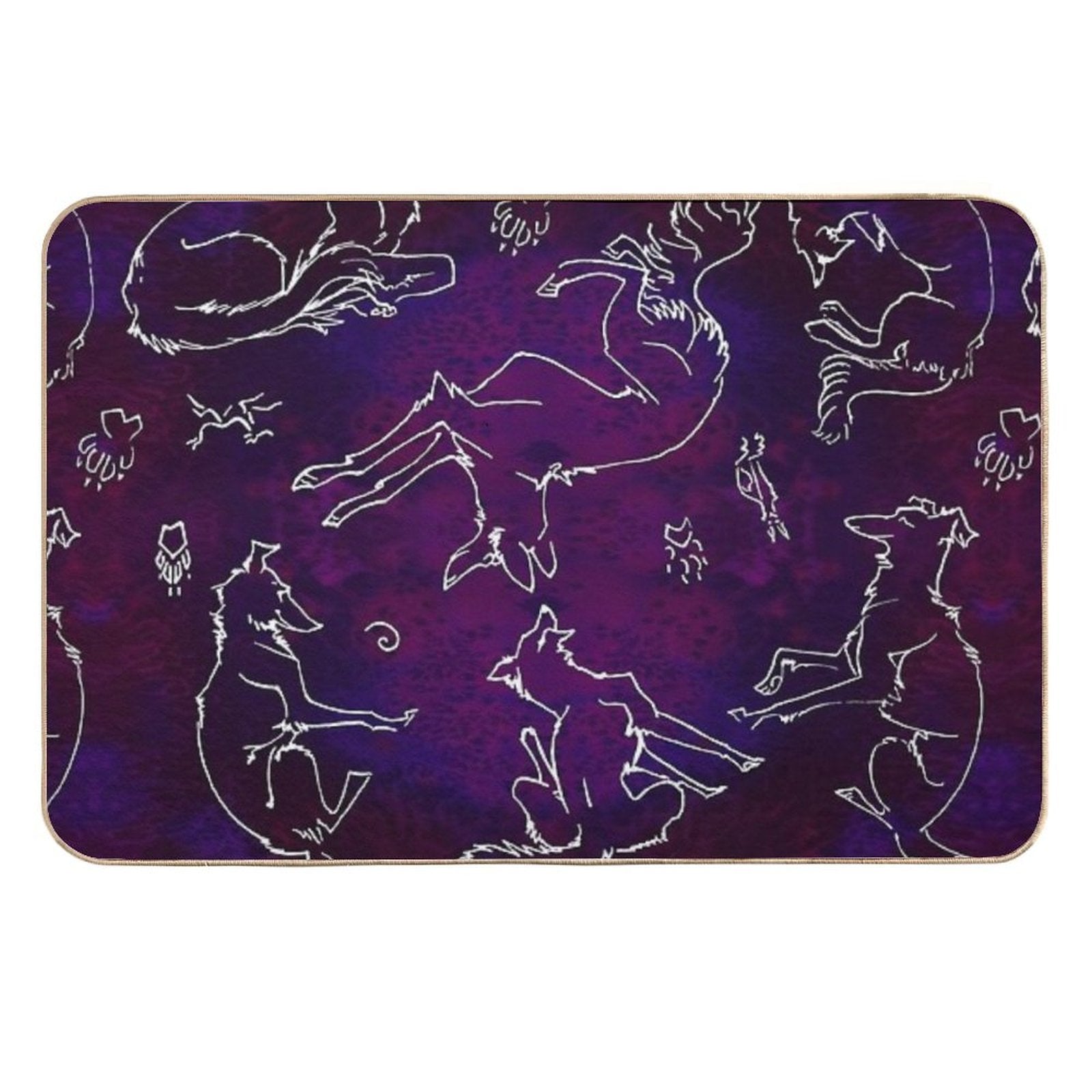 Noodle Doodle Nebula  Easy Maintenance Bath Mat
