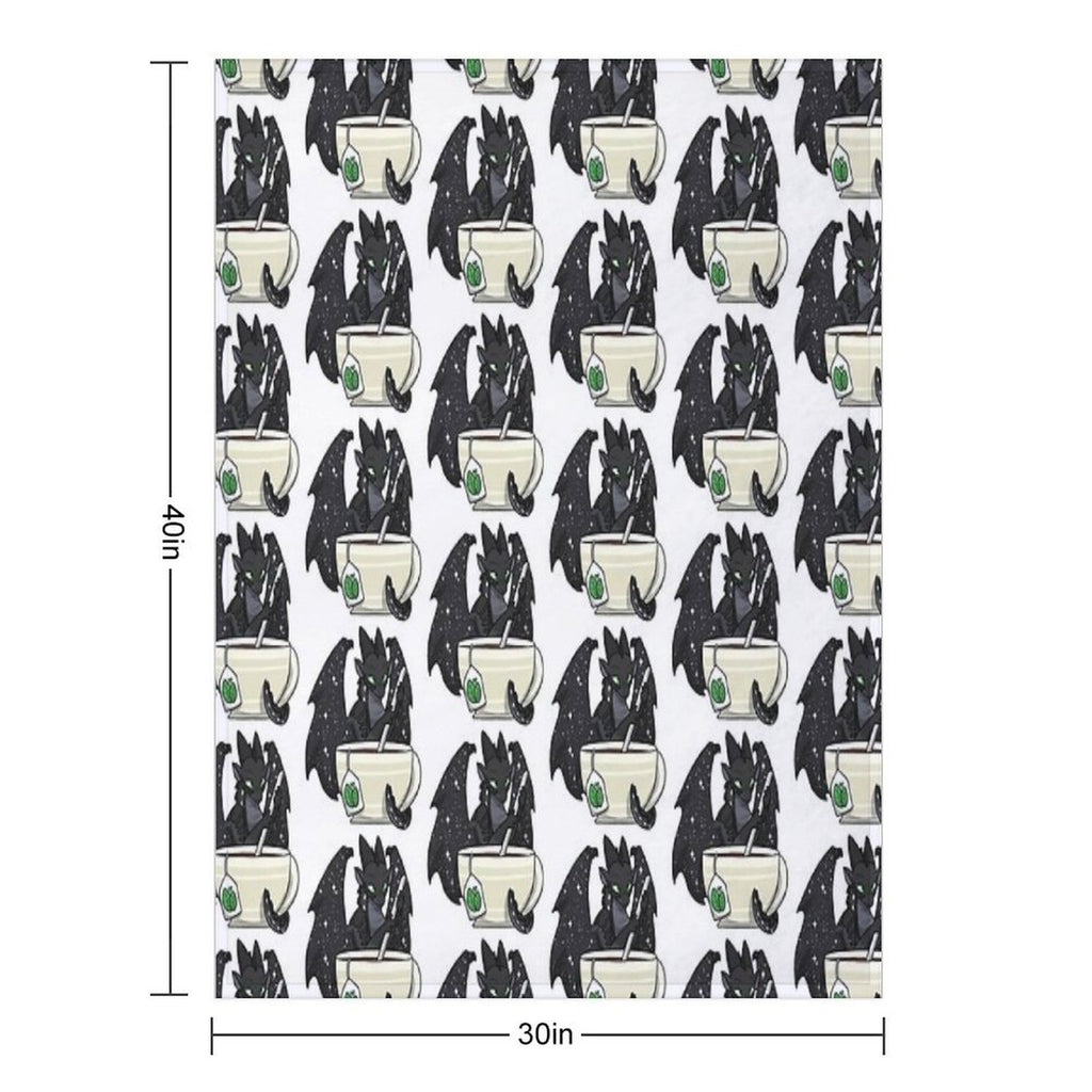 Starflight with Tea Easy Care Throw Blanket