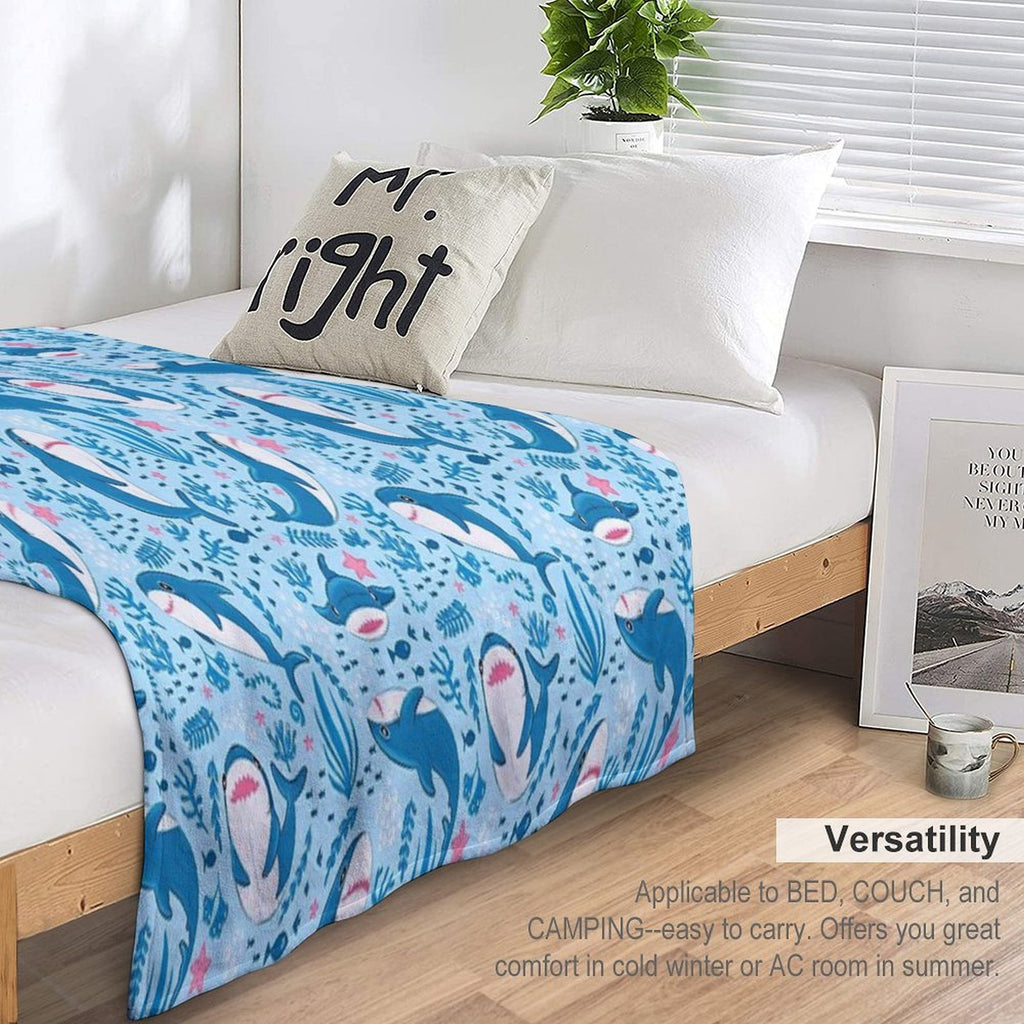 Blahaj Shark Velvety-soft Throw Blanket