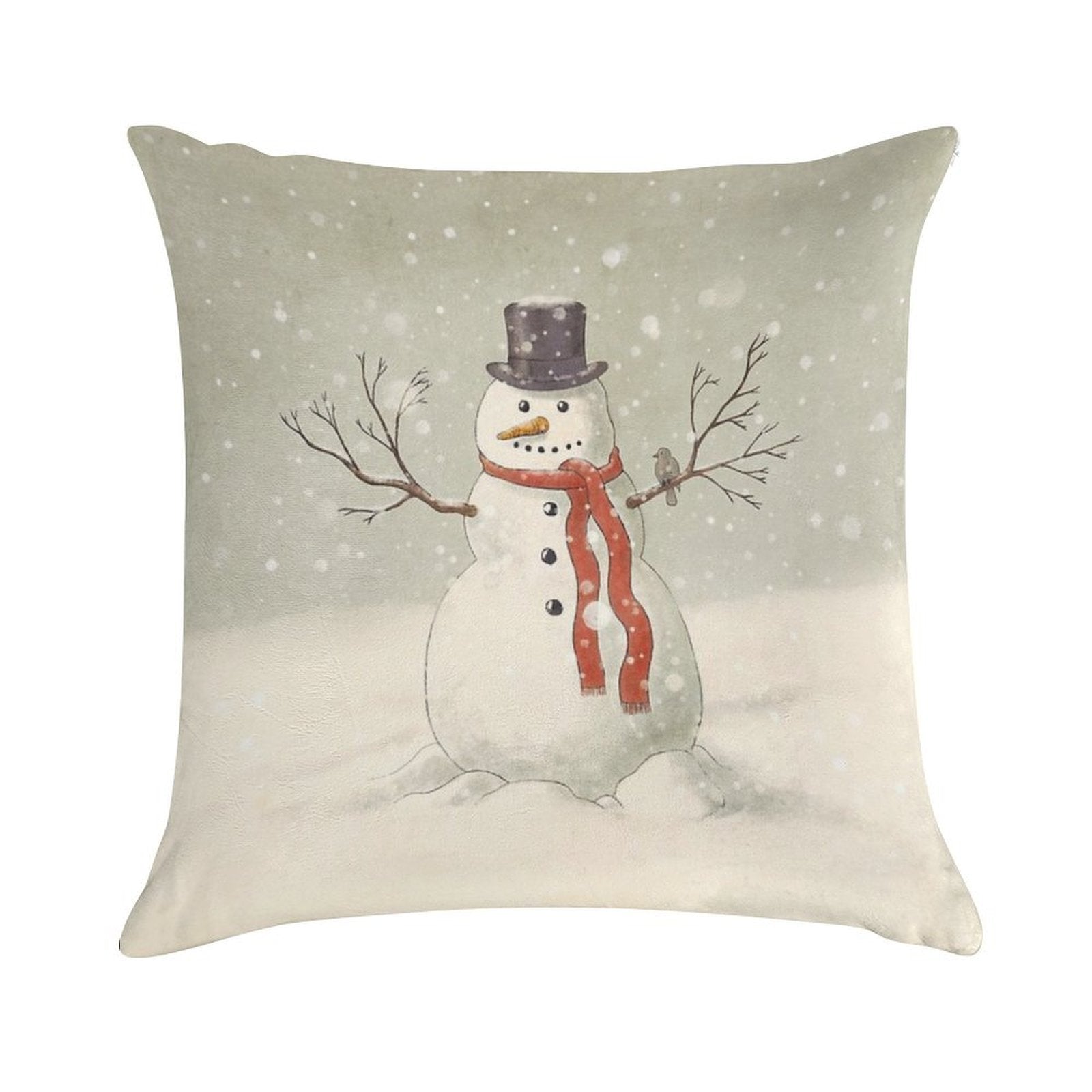 The Snowman Soft Style Accent Throw Pillow