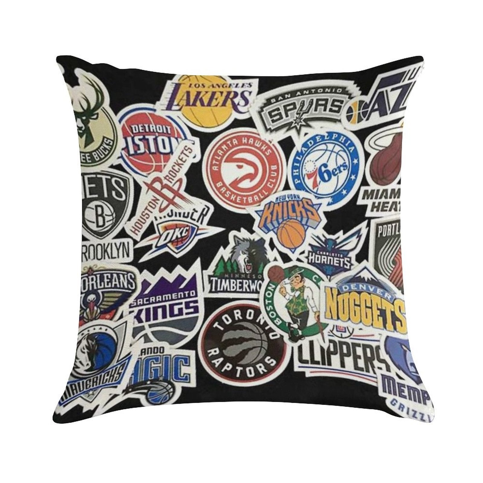 NBA All Teams Soft Home Decor Throw Pillow