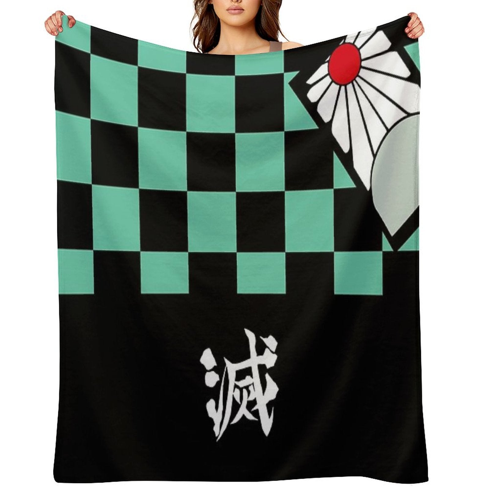 Demon Slayer Tanjiro Kamado Easy Care Throw Blanket