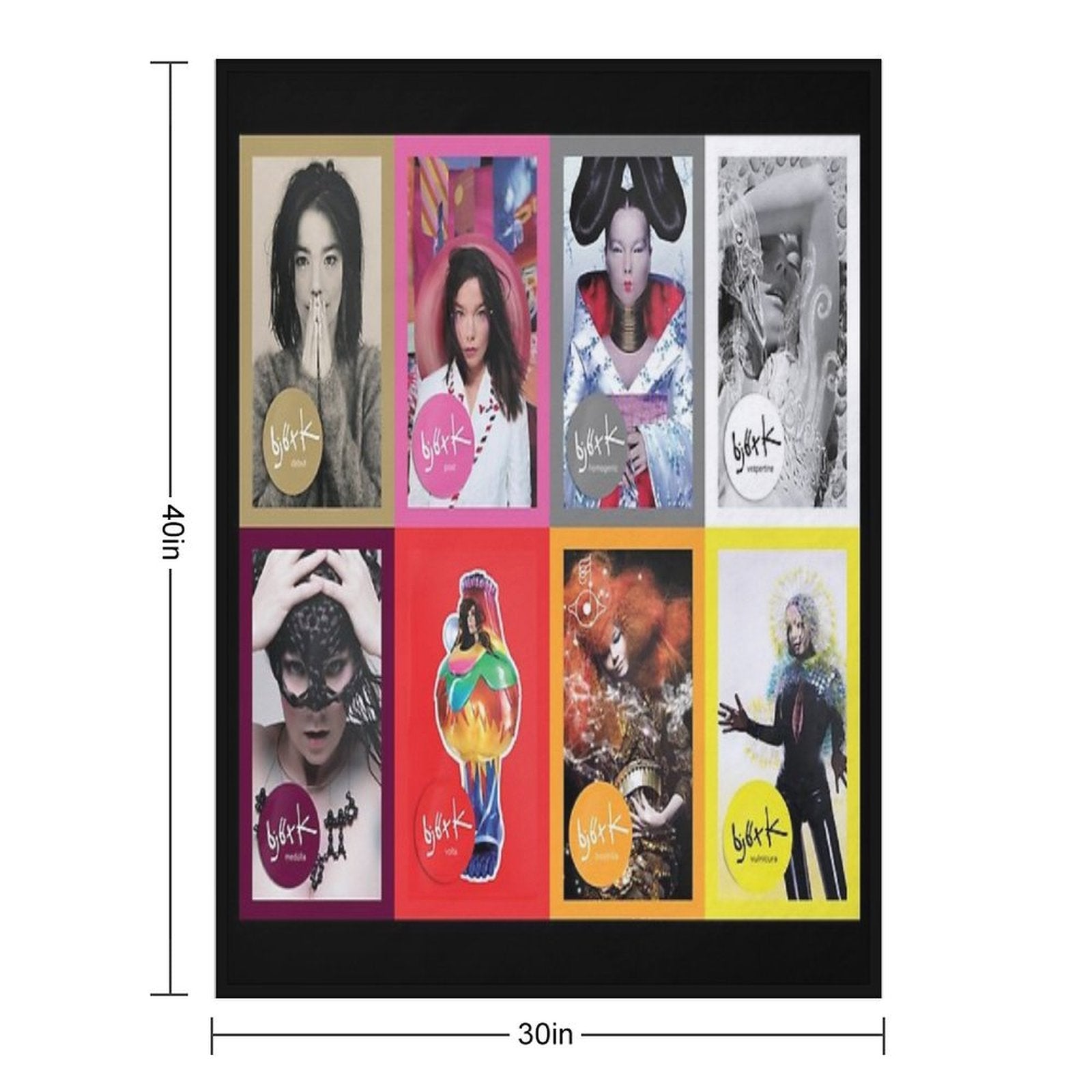 Bjork Studio Albums Anti-pilling Throw Blanket