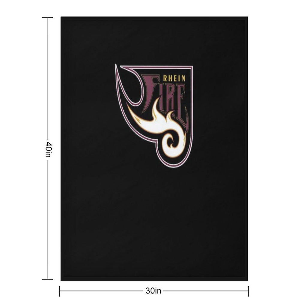 Rhein Fire Vintage Logo Classic Machine-washable Throw Blanket
