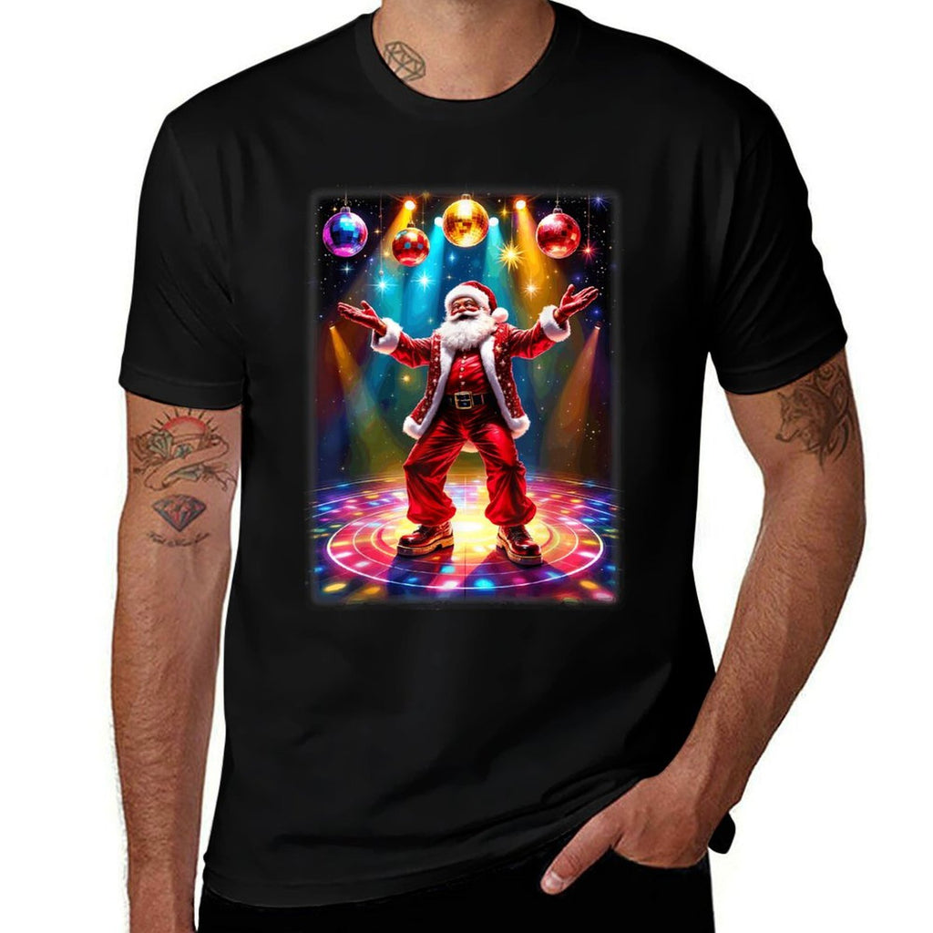 Retro Disco Santa Funky Vintage Christmas  Versatile T-Shirt