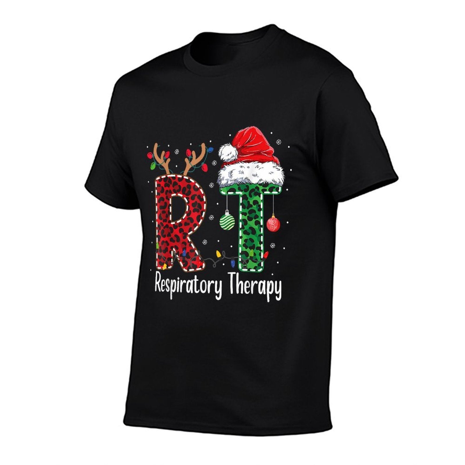 Respiratory Therapist Funny Christmas Future Nurse Design  Fade-proof Color T-Shirt