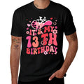13th Birthday Cowgirl Thirteen Year Old Cow Girl Bday Party  Summer-ready Fabric T-Shirt