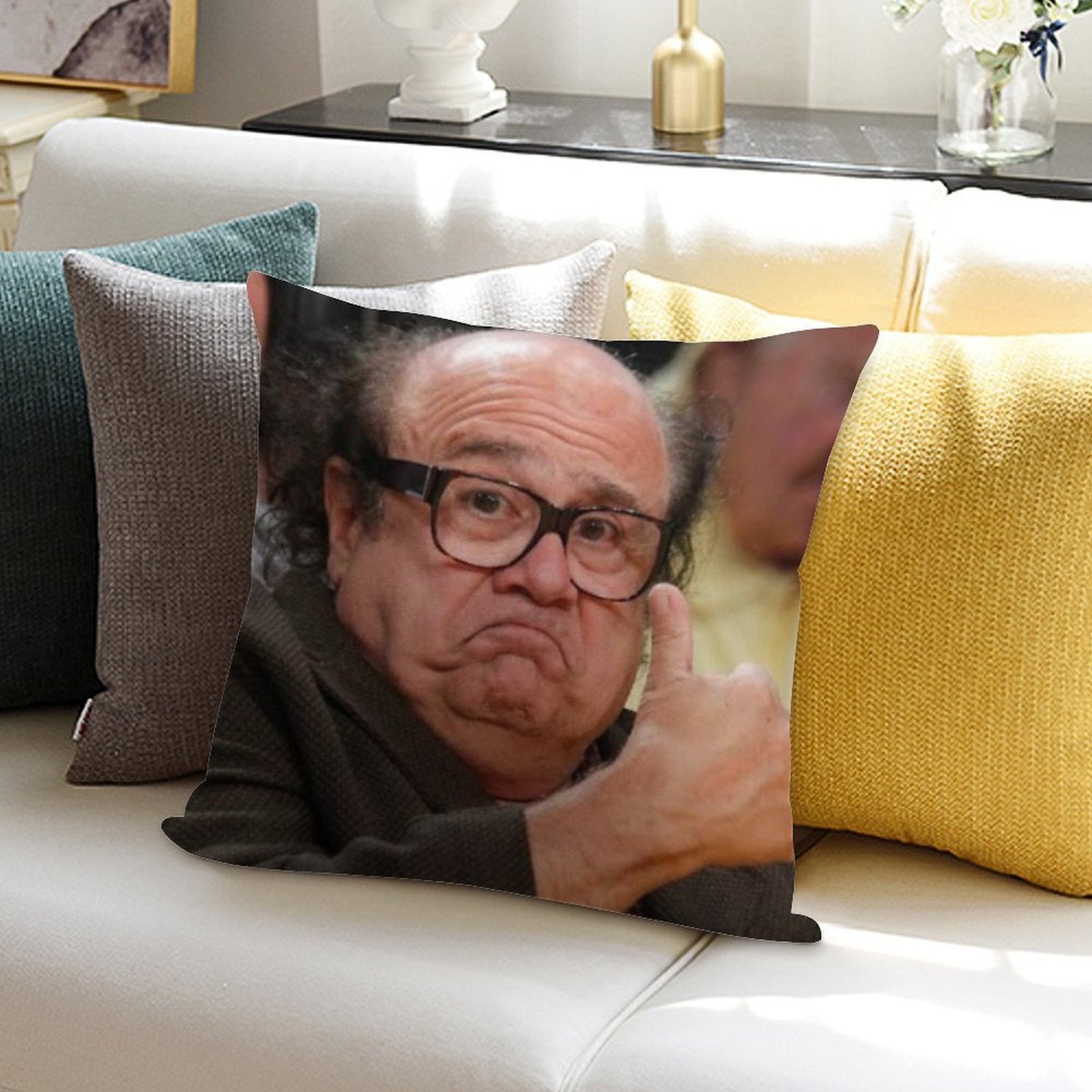 Danny Devito Approves Soft Multiple Sizes Throw Pillow