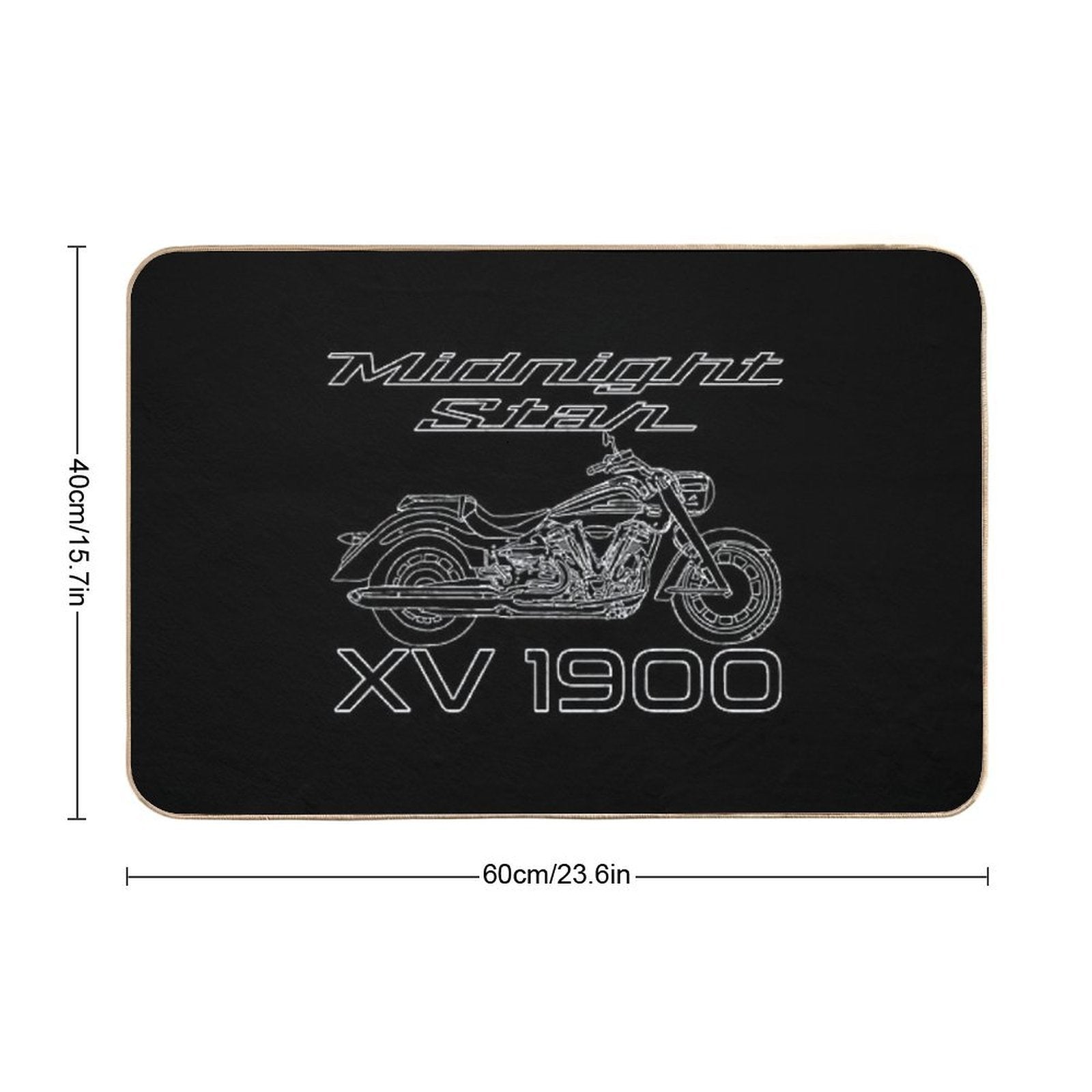 Midnight Star XV 1900 Bike  Dirt-Trapping Bath Mat