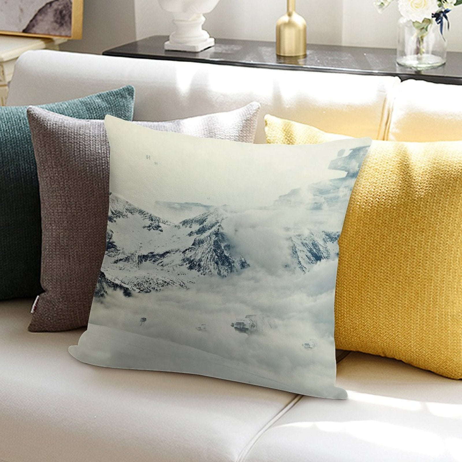 Frozen Planet Soft Shrink-Resistant Throw Pillow