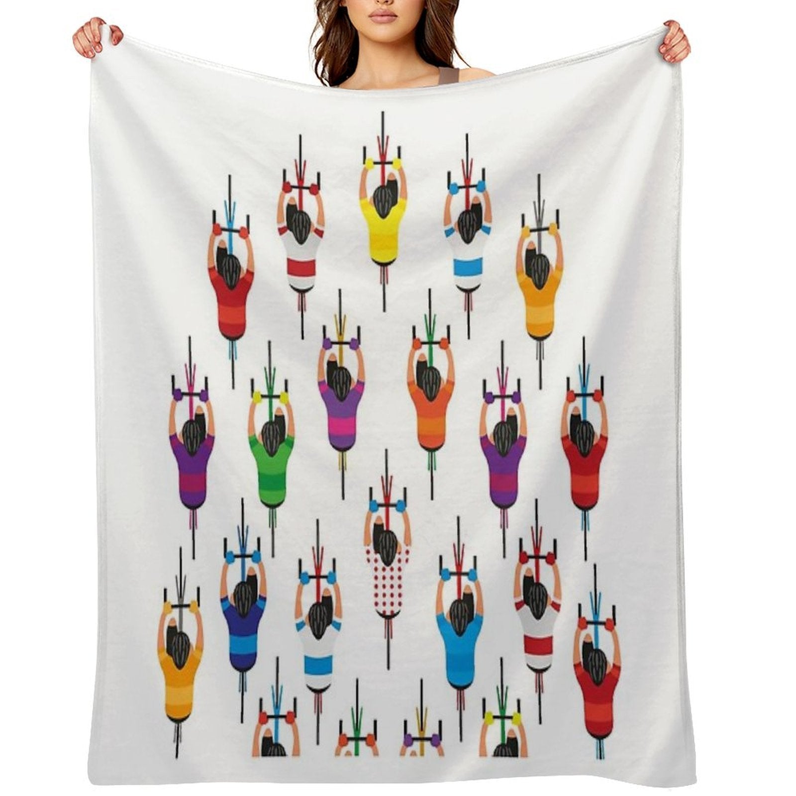 Cycling Squad Shrink-resistant Throw Blanket