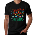 Funny Christmas Family Cruisin Cruise Lover Merry Cruisemas  Oversized Silhouette T-Shirt