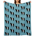Belted Galloway Cow Plush Throw Blanket