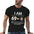 Milestone 70th Birthday 69 + 1 Joke Gift  Moisture-wicking T-Shirt