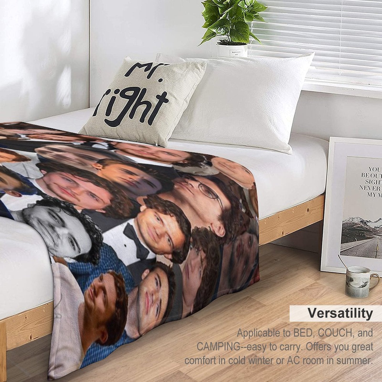 Olivia’s Custom Design Machine-washable Throw Blanket