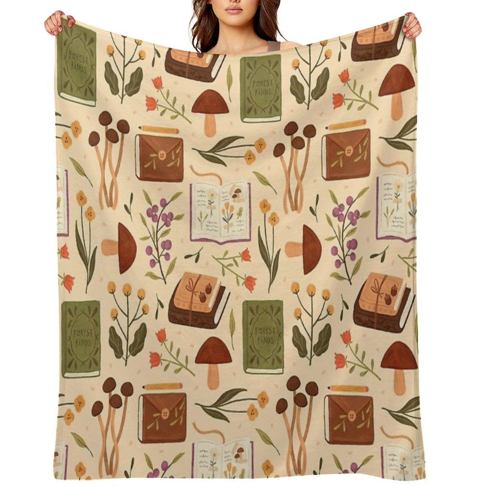 Bookish Forest Gift-ready Throw Blanket