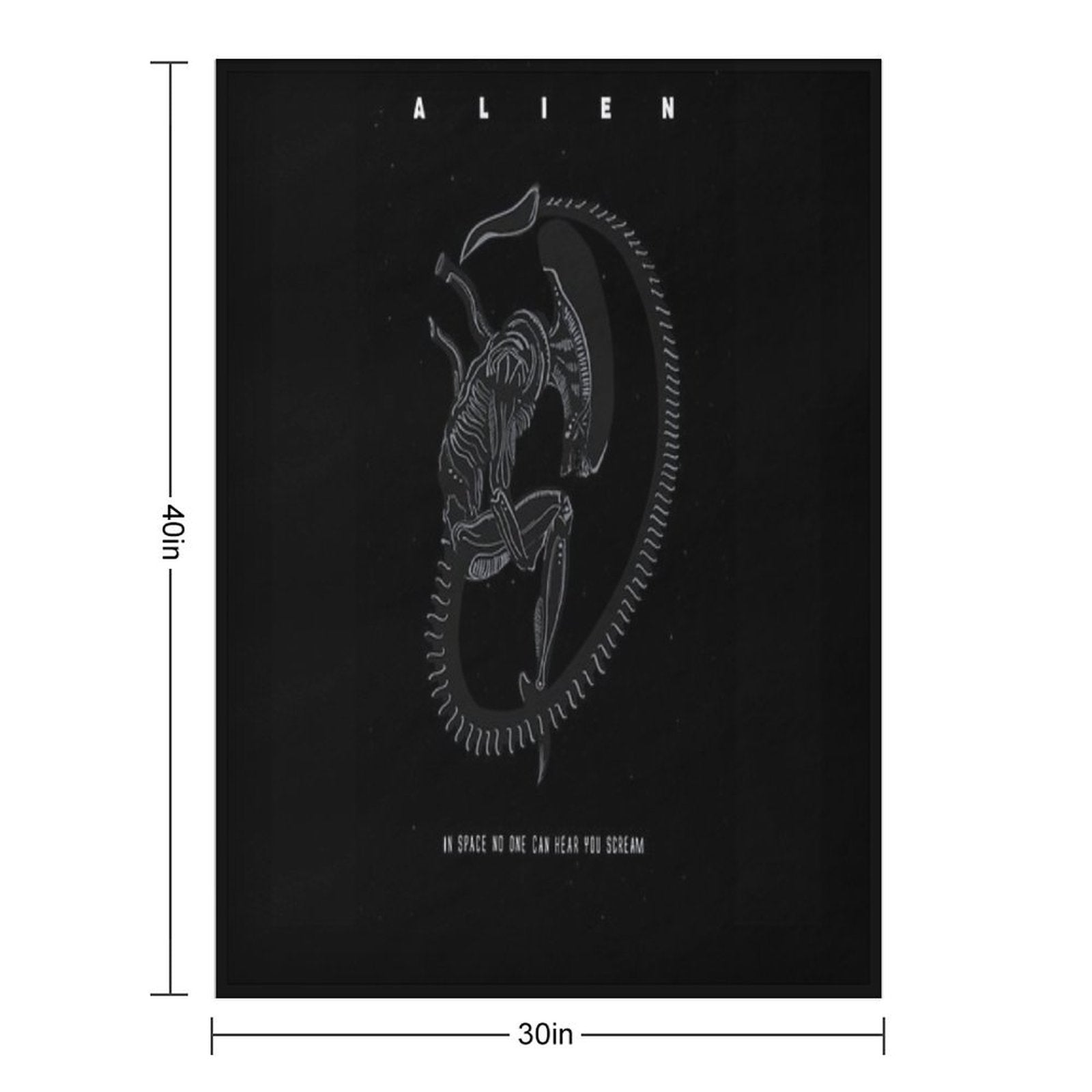 A L I E N Gift-ready Throw Blanket