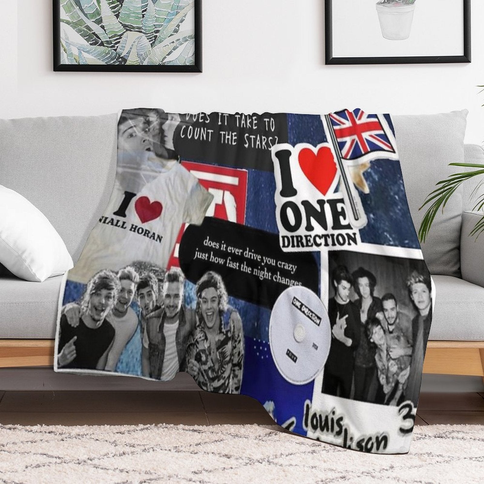 One Direction Easy Care Throw Blanket