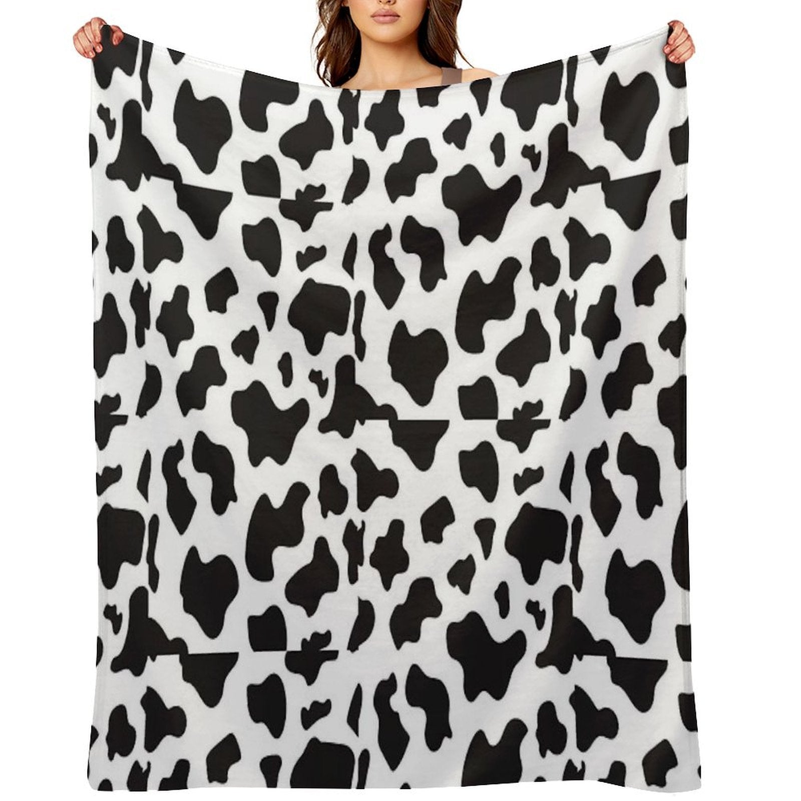 Cow Print Quick-dry Throw Blanket