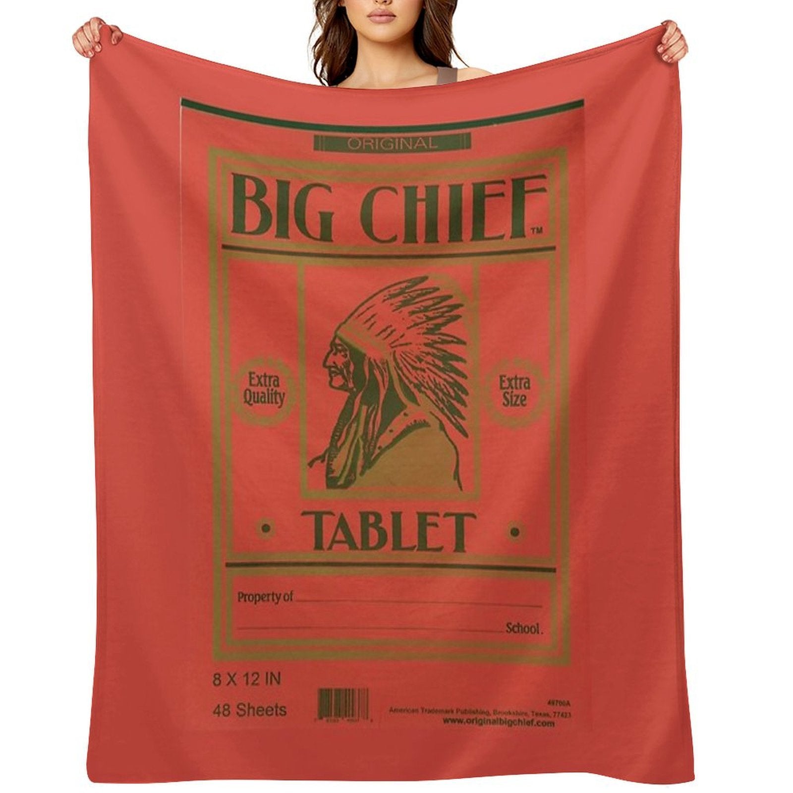Big Chief Vintage Tablet Cover Quick-dry Throw Blanket