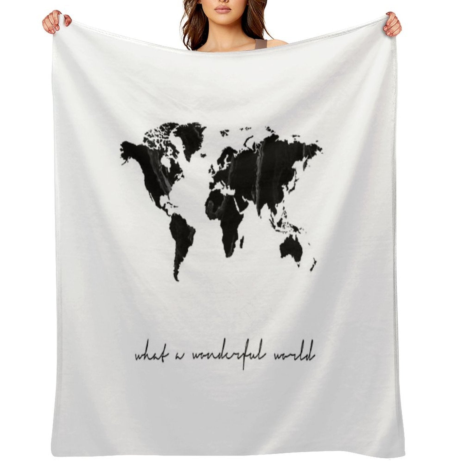 World Map Print, Scandinavian, Nordic, Marble, Fashion Print, Scandinavian Art, Modern Art, Wall Art, Print, Minimalistic, Moder Versatility Throw Blanket