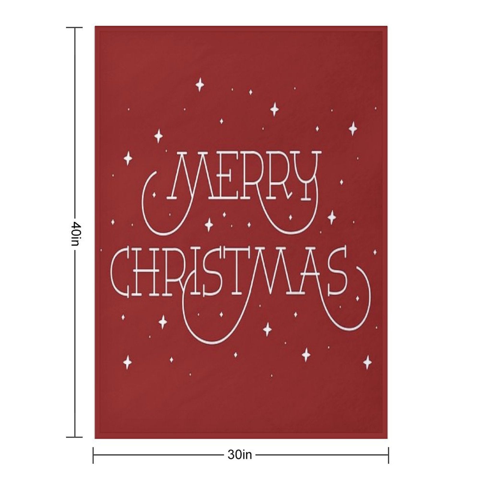 Merry Christmas Easy Care Throw Blanket