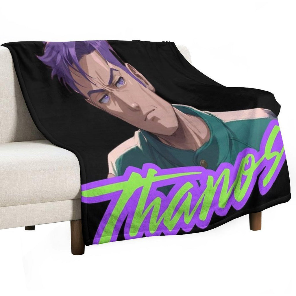Thanos Squid Game Anime Style - Player 230 - Choi Subong - BigBang TOP Travel-friendly Throw Blanket