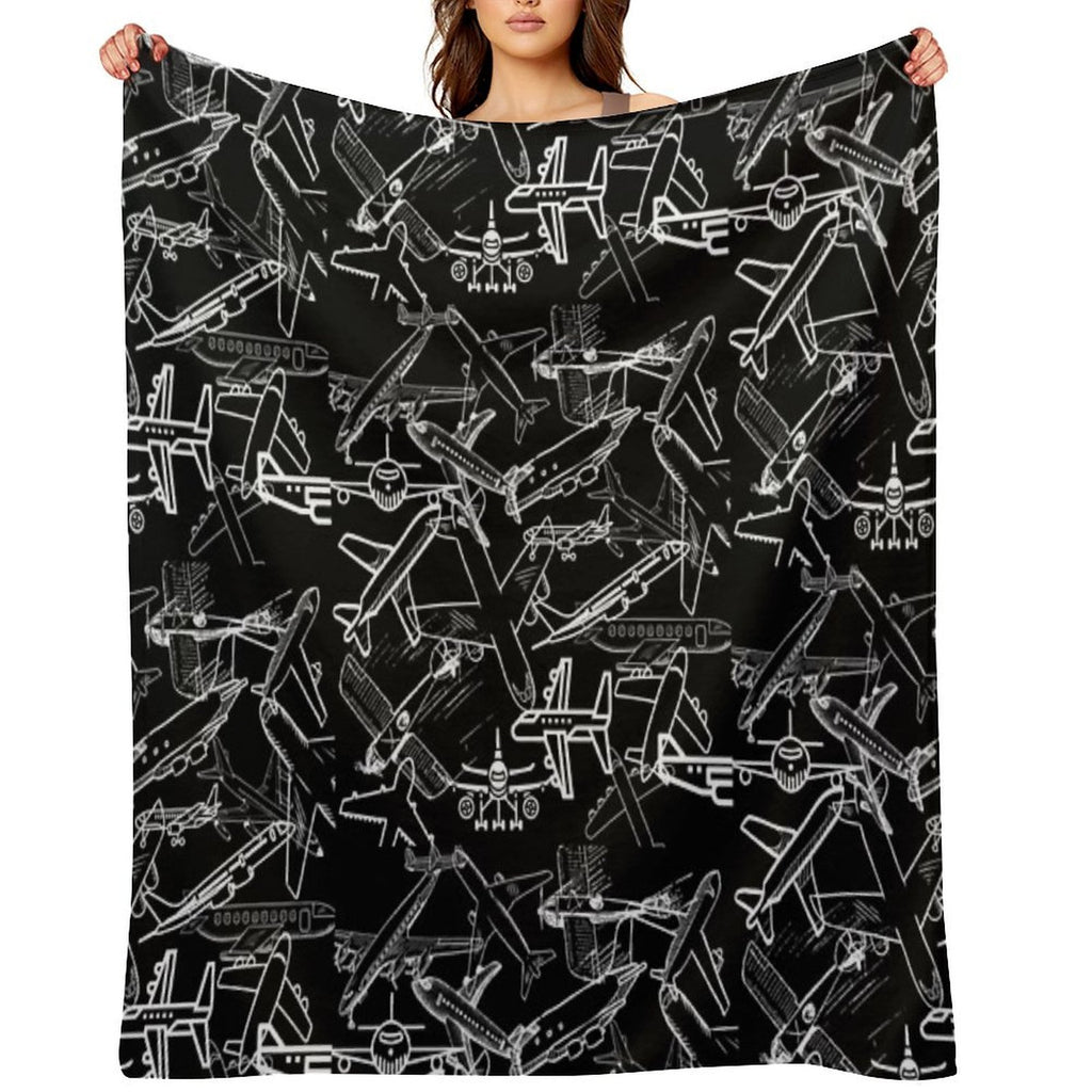 Airplanes Love Comfort Throw Blanket
