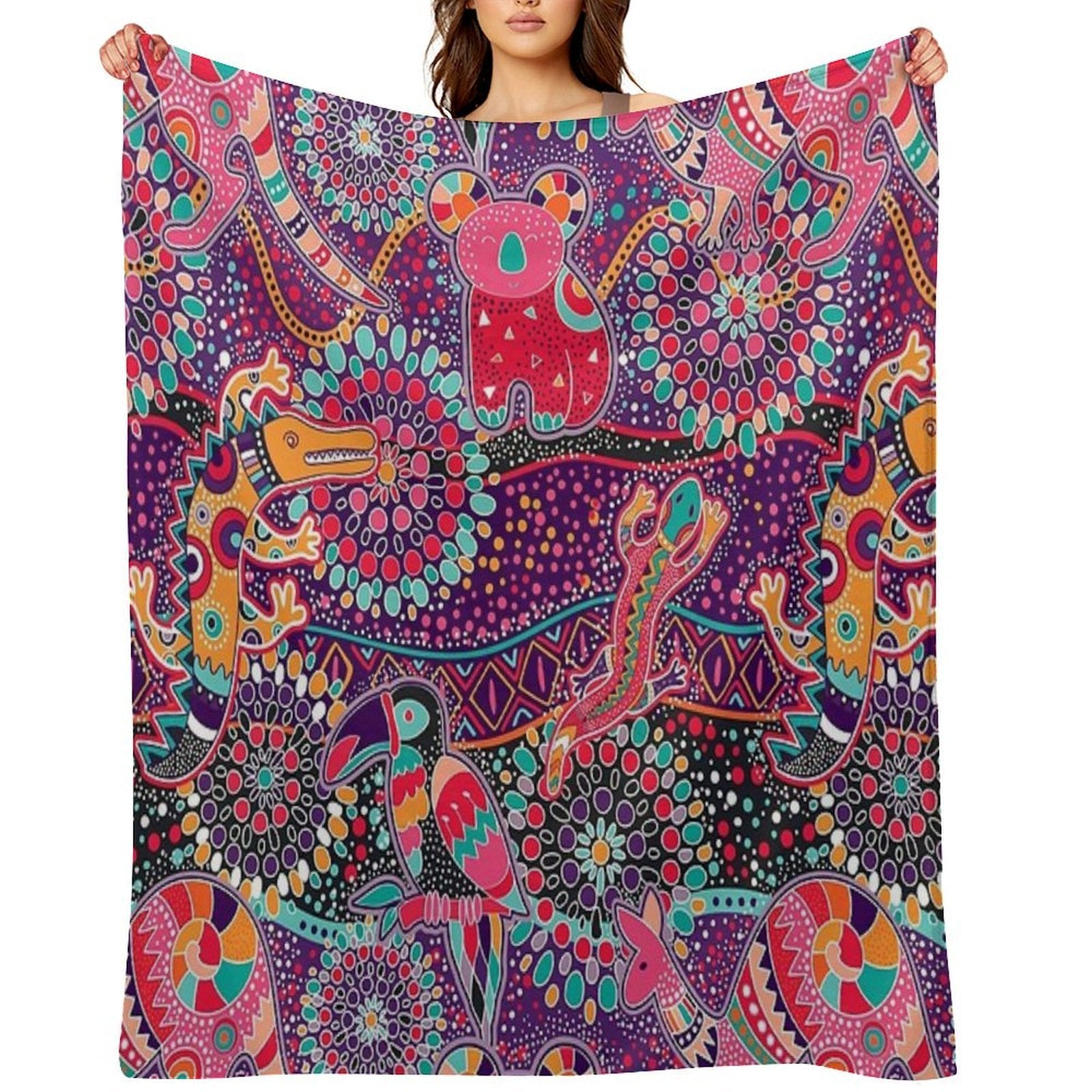 Australian Dreamtime Comfort Throw Blanket