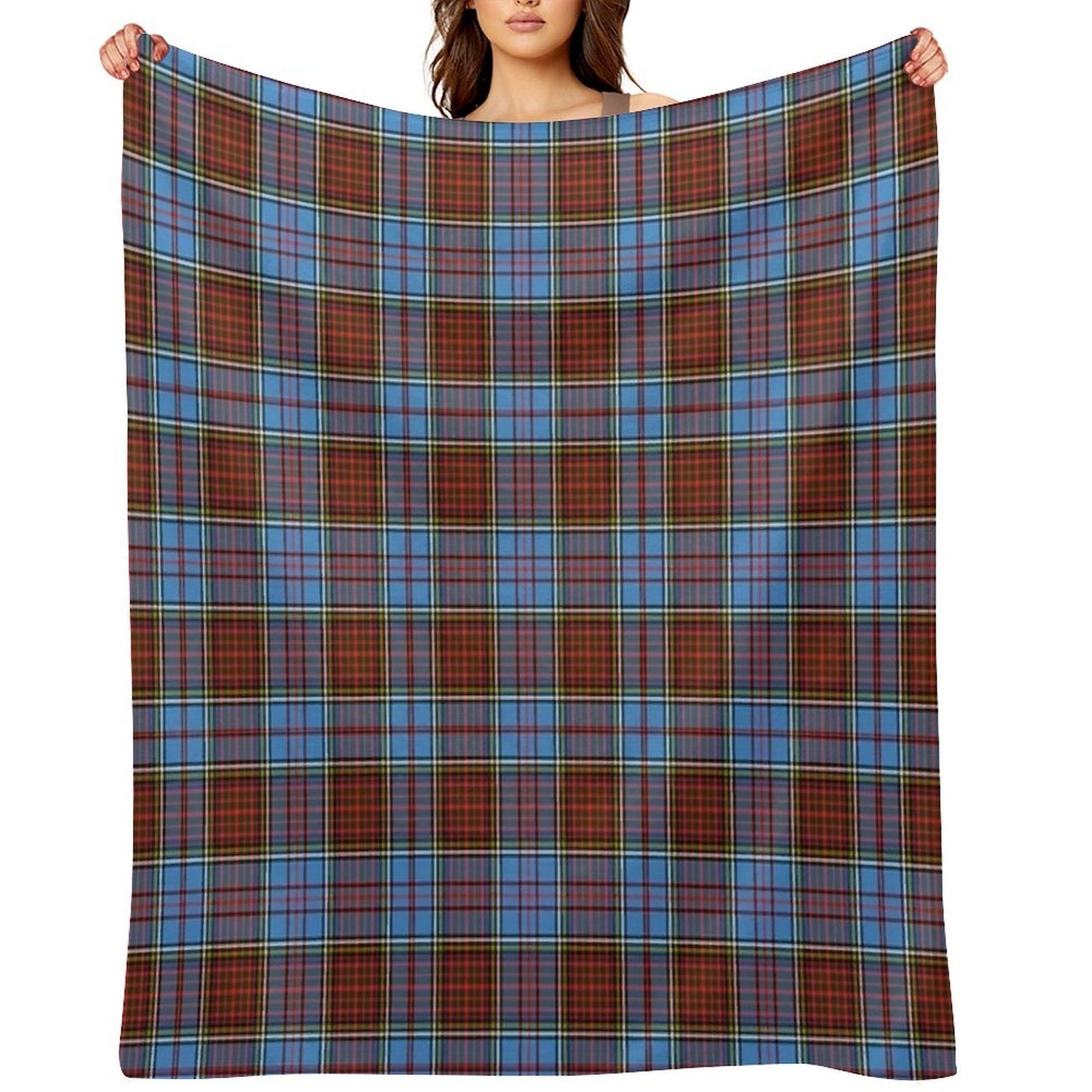 Clan Anderson Tartan Compact Throw Blanket