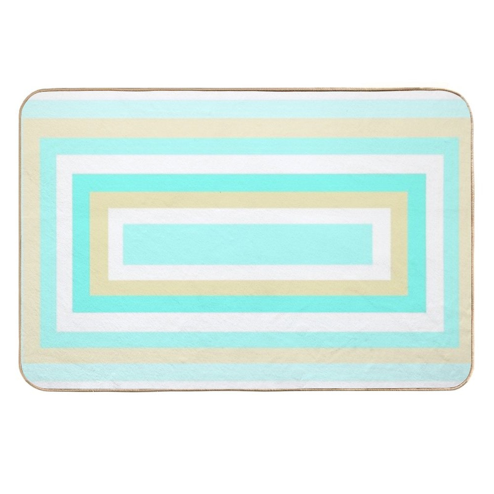 Blue Teal Aqua  Versatile Bath Mat