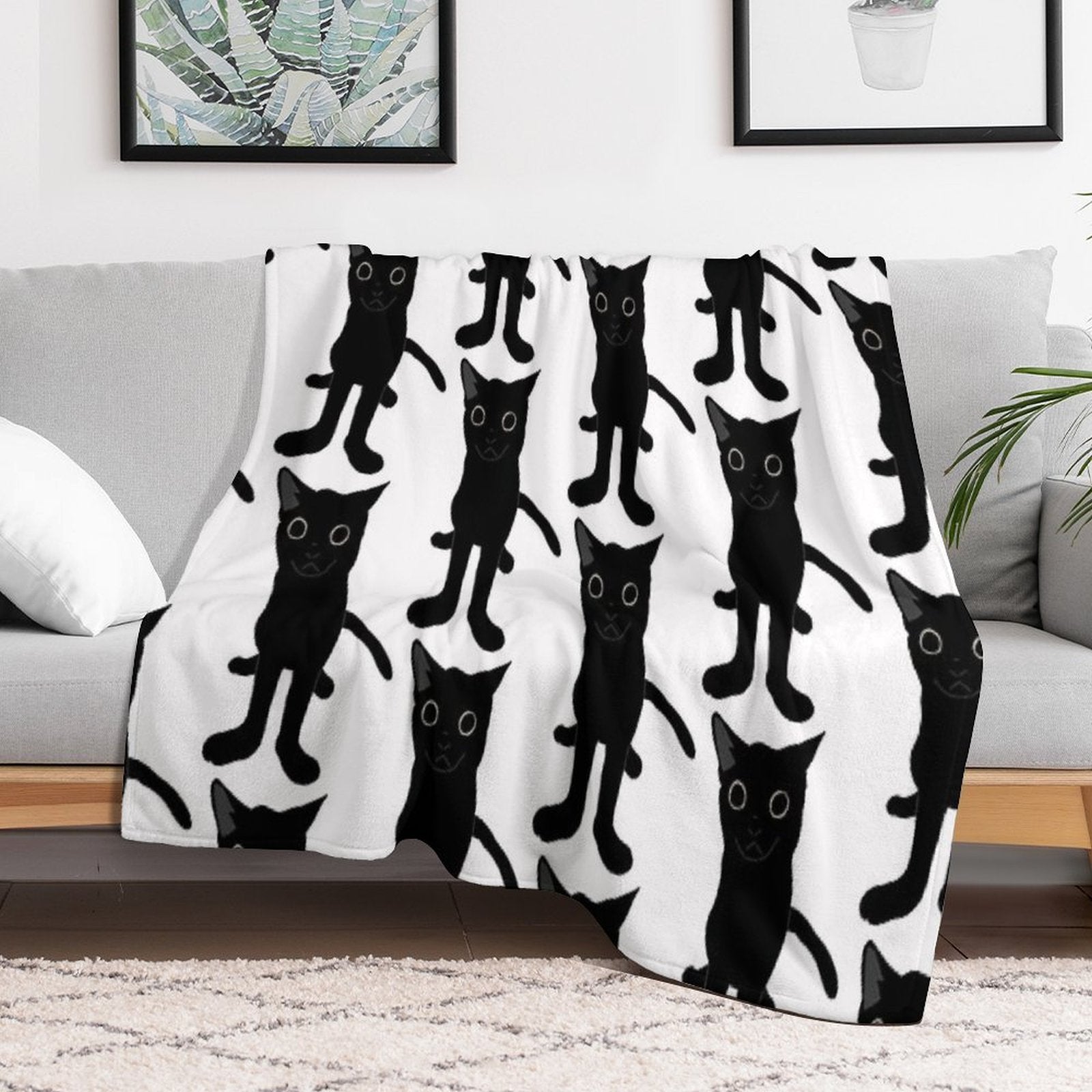 Big Foot Baby Jinx Travel-friendly Throw Blanket